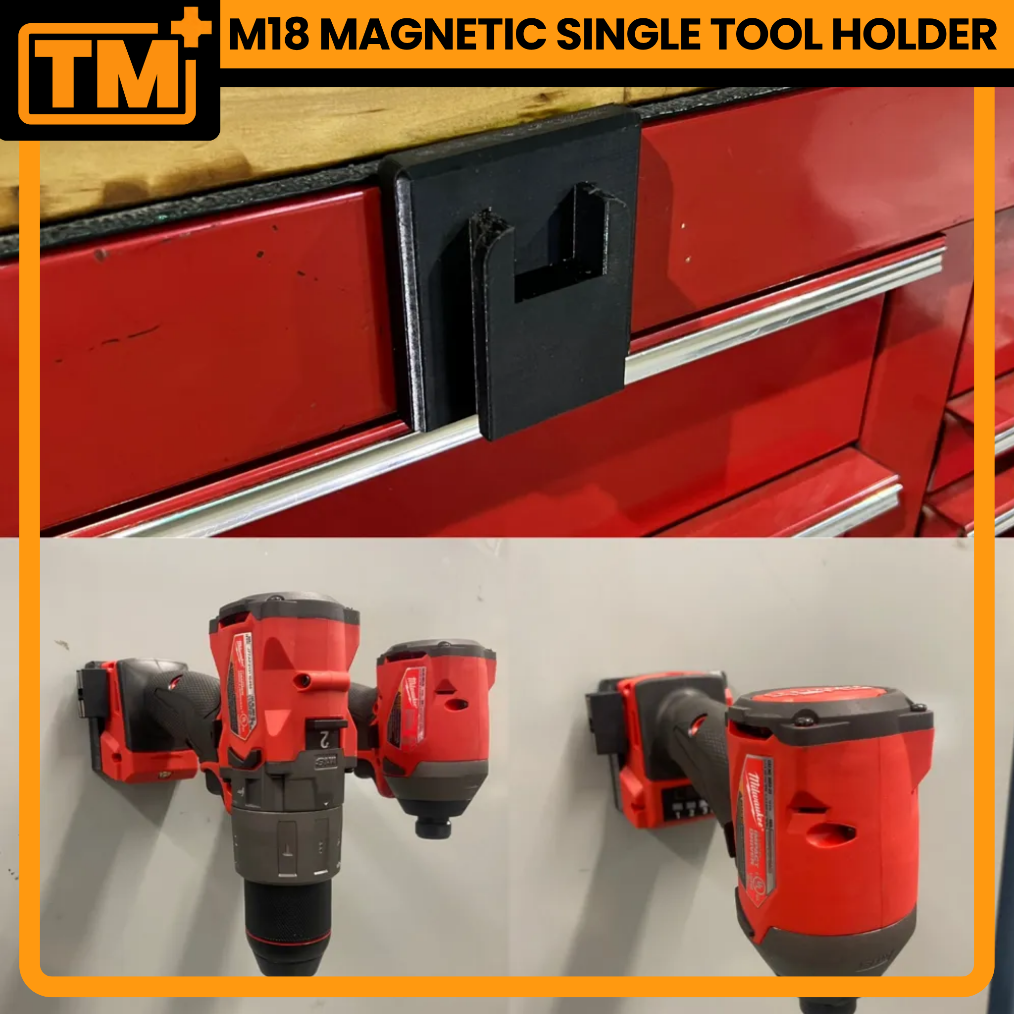 M18 MAGNETIC SINGLE TOOL HOLDER MILWAUKEE COMPATIBLE